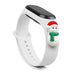 Strap Xmas for Xiaomi Mi Band 3 / 4 Christmas Silicone Strap Bracelet with Snowman - White - Smartwatch straps