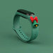 Strap Xmas for Xiaomi Mi Band 3 / 4 Christmas Silicone Strap Bracelet with Bell - Dark Green - Smartwatch straps