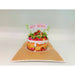 STRAWBERRY CAKE POP-UP CARD ’STRAWBERRY CAKE’ KIRIORI 10741 - Парти артикули<<<Декорации<<<Мебели и интериор<<<Praktiker