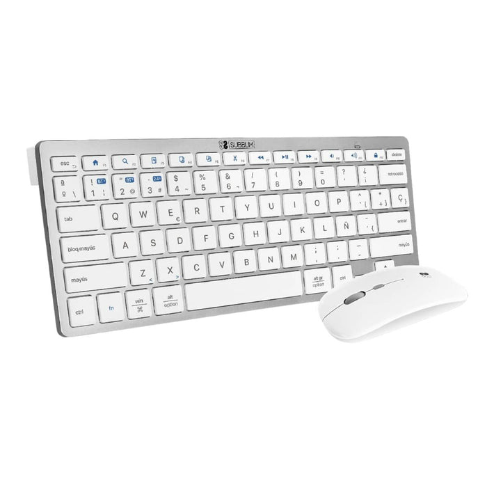 Keyboard and Mouse Subblim SUBKBC-OCO010 Silver