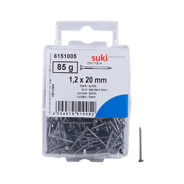 NAIL FLAT HEAD 1.2X20 MM DIN1151A SUKI