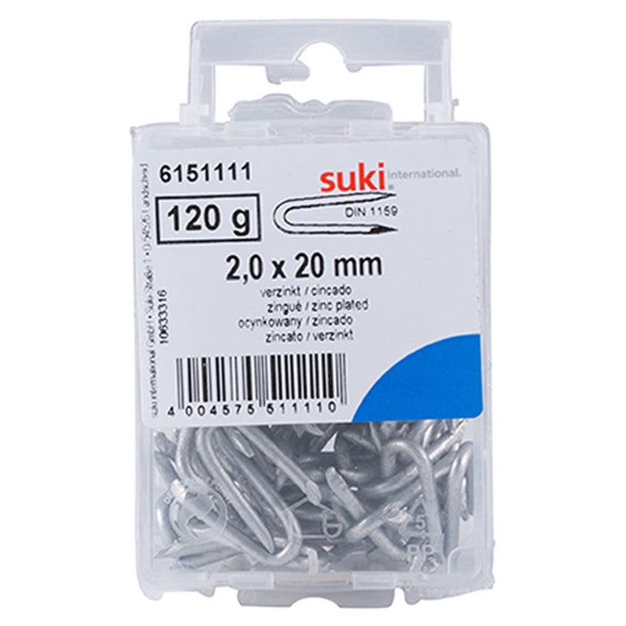CABLE CLAMP 2.0X20 MM DIN1159 GALVANIZED SUKI