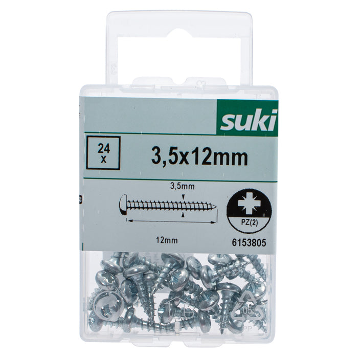 WOOD SCREW 3.5X12MM SUKI