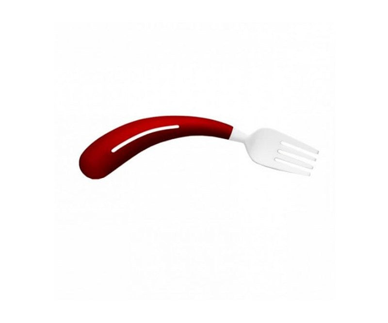 Curved fork for people with rheumatism - Left-handed