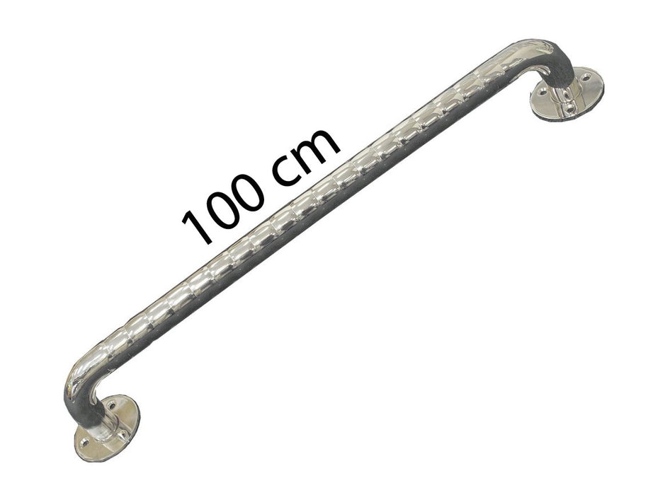Stainless steel corrugated bathroom handrail 100 cm