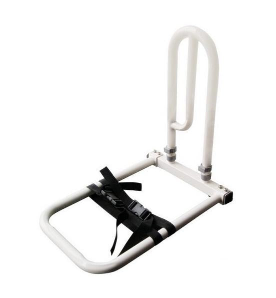 Height-adjustable bed rail making it easier to stand up