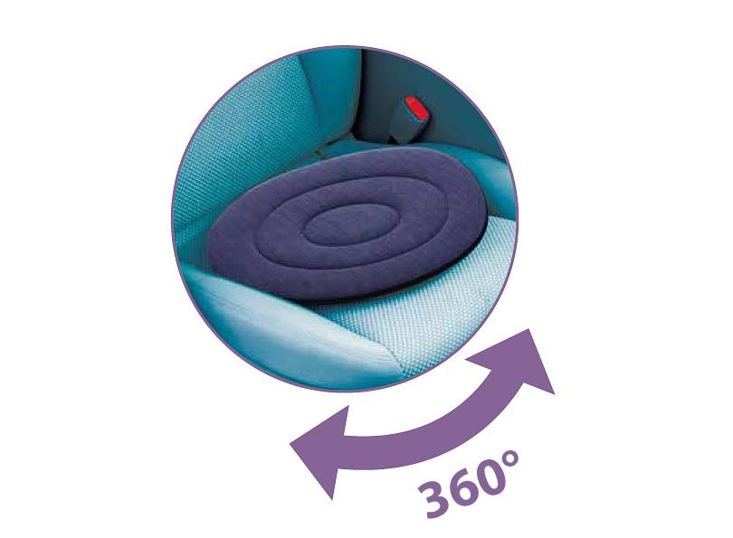Swivel cushion for getting in and out of the car