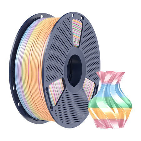 Sunlu PLA+ Silk Filament (Rainbow) 04