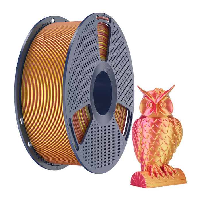Sunlu PLA+ Silk Dual Color Filament (Red and Gold)