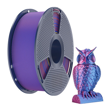 Sunlu PLA+ Silk Dual Color Filament (Red and Blue)