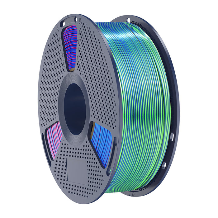 Sunlu PLA+ Silk Tri-Color Filament (blue-green-purple)