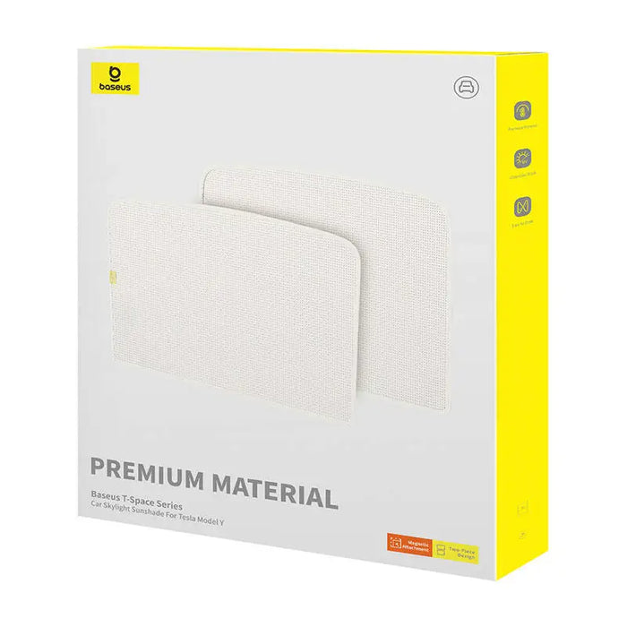 Sunshade for Tesla Model Y Baseus T-Space Series - double layer (white) - Other<<<Car accessories<<<InnproXML