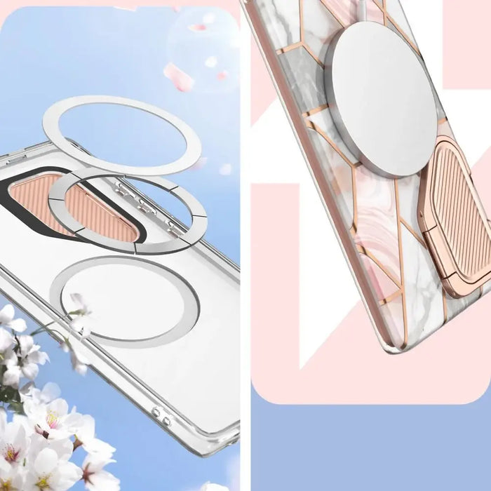 Supcase Cosmo Mag Case with MagSafe for Samsung Galaxy S24 Ultra - Pink Marble - Cell phone cases and covers<<<HurtelXML