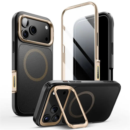 Supcase IBLSN Ares Flip Mag MagSafe Case for iPhone 17 Pro Max - Gold - Cell phone cases and covers<<<HurtelXML