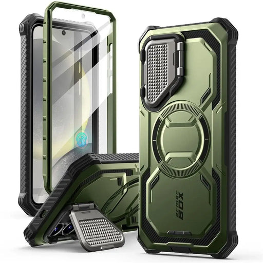 Supcase IBLSN Armorbox Mag Case for Samsung Galaxy S25 - Olive - Cell phone cases and covers<<<HurtelXML