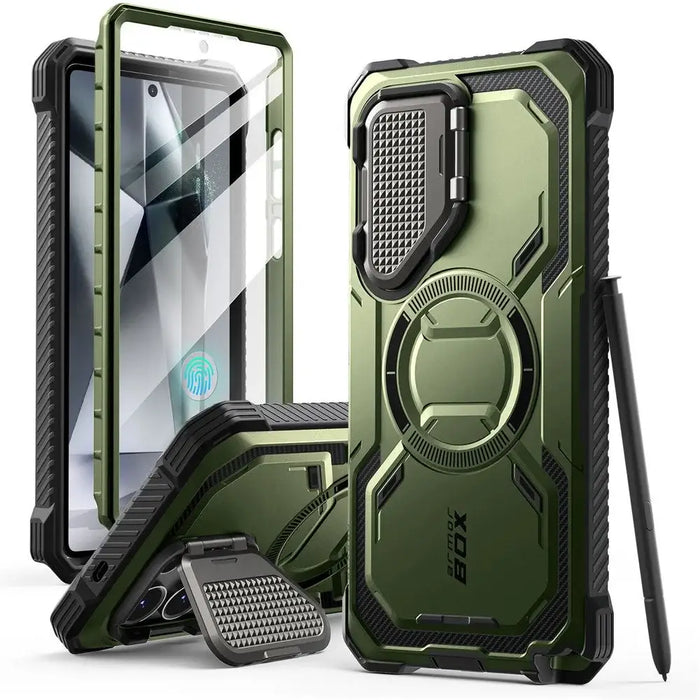 Supcase IBLSN Armorbox Mag Case for Samsung Galaxy S25 Ultra - Olive - Cell phone cases and covers<<<HurtelXML