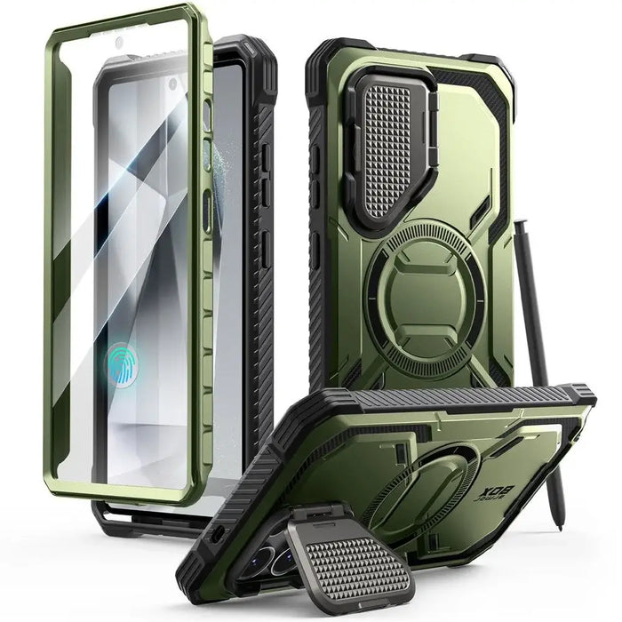Supcase IBLSN Armorbox Mag Case for Samsung Galaxy S25 Ultra - Olive - Cell phone cases and covers<<<HurtelXML