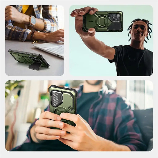 Supcase IBLSN Armorbox Mag Case for Samsung Galaxy S25 Ultra - Olive - Cell phone cases and covers<<<HurtelXML