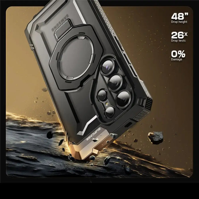 Supcase UB Grip Mag Case for Samsung Galaxy S25 Ultra - Black - Cell phone cases and covers<<<HurtelXML