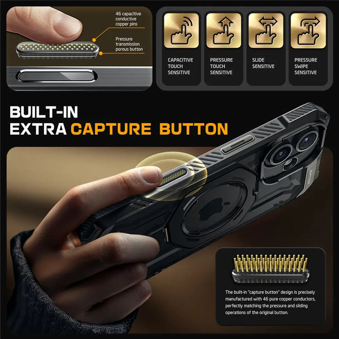 Supcase UB Grip Mag Case with MagSafe for iPhone 16 - Black - Cell phone cases and covers<<<HurtelXML