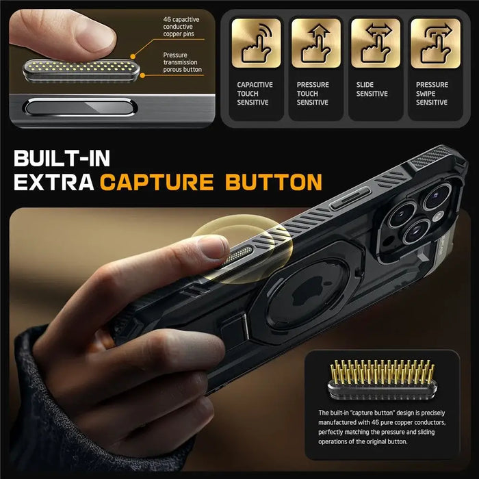 Supcase UB Grip Mag Case with MagSafe for iPhone 16 Pro - Black - Cell phone cases and covers<<<HurtelXML