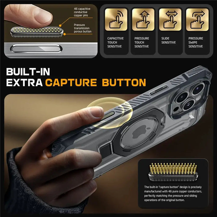 Supcase UB Grip Mag Case with MagSafe for iPhone 16 Pro Max - Gray - Cell phone cases and covers<<<HurtelXML
