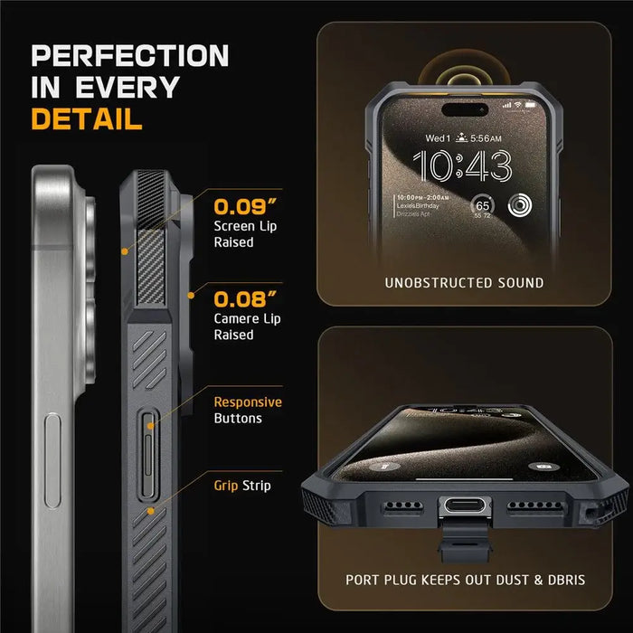 Supcase UB Grip Mag Case with MagSafe for iPhone 16 Pro Max - Gray - Cell phone cases and covers<<<HurtelXML