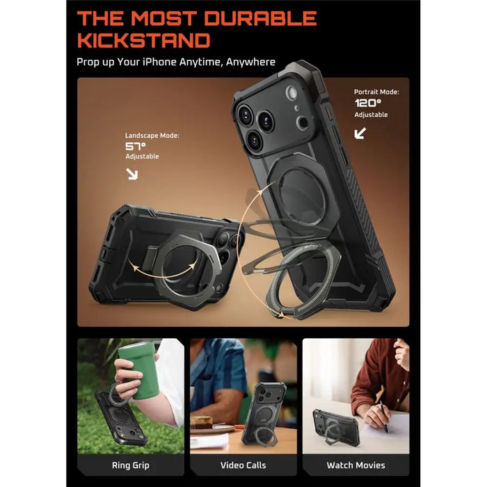 Supcase UB Grip Mag MagSafe Case for iPhone 17 Pro Max - Gray - Cell phone cases and covers<<<HurtelXML