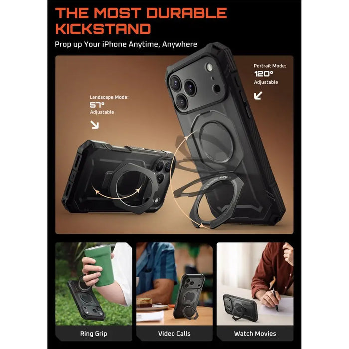 Supcase UB Grip Pro Mag MagSafe Case for iPhone 17 Pro Max - Black - Cell phone cases and covers<<<HurtelXML