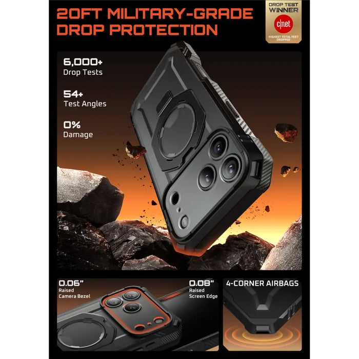 Supcase UB Grip Pro Mag MagSafe Case for iPhone 17 Pro Max - Black - Cell phone cases and covers<<<HurtelXML