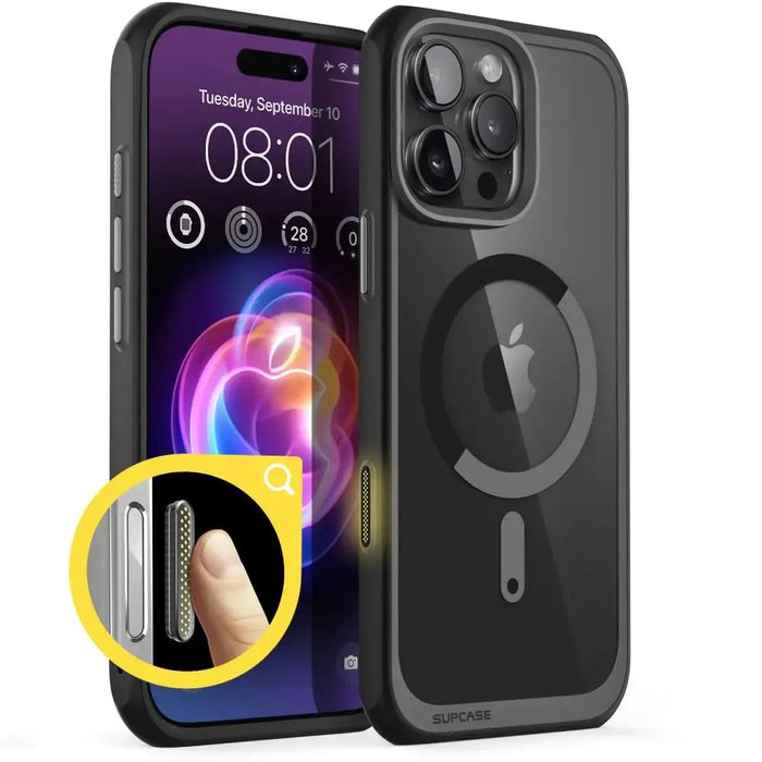 Supcase UB Mag Case with MagSafe for iPhone 16 Pro - Black - Cell phone cases and covers<<<HurtelXML