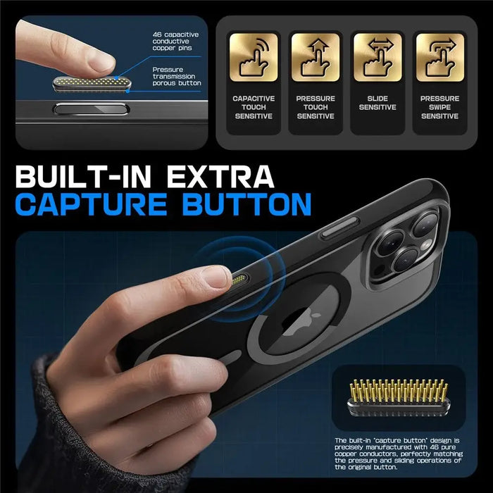 Supcase UB Mag Case with MagSafe for iPhone 16 Pro - Black - Cell phone cases and covers<<<HurtelXML