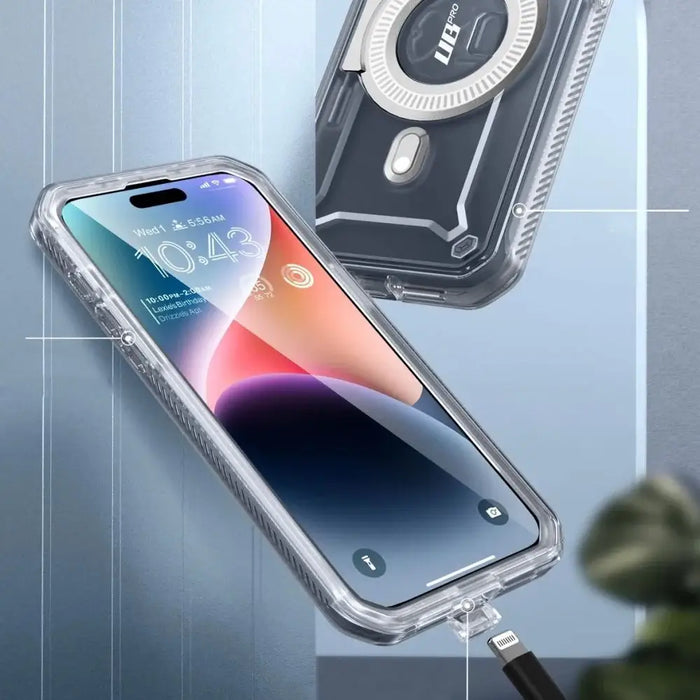 Supcase UB Pro Mag Case with MagSafe for iPhone 15 Pro - Clear - Cell phone cases and covers<<<HurtelXML