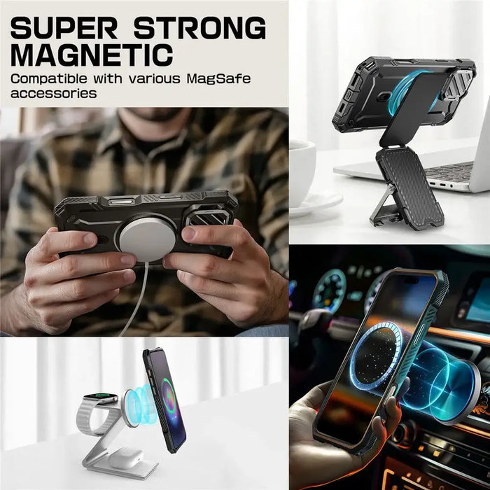 Supcase UB XT Mag Case with MagSafe for iPhone 16 - Black - Cell phone cases and covers<<<HurtelXML