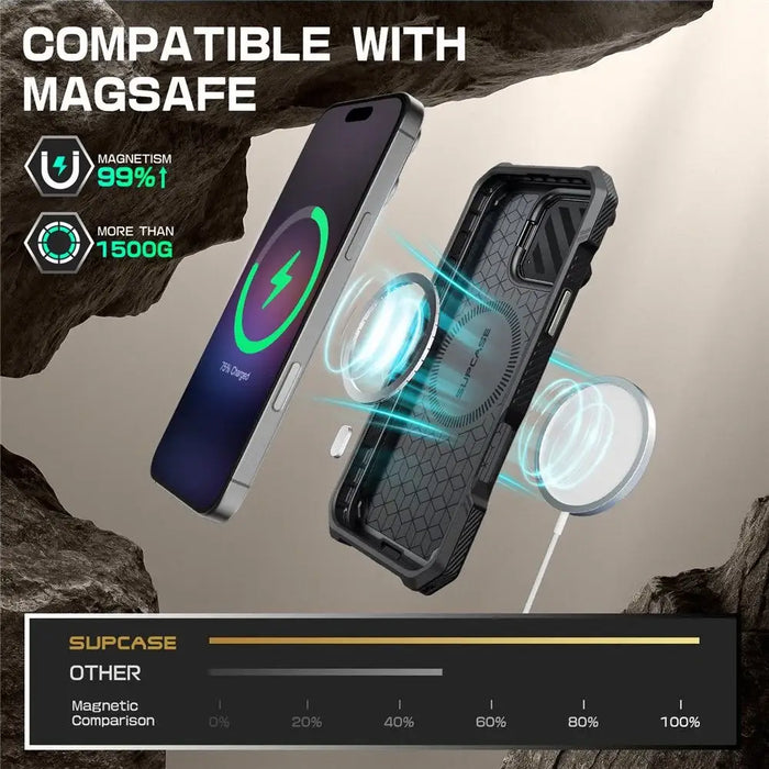 Supcase UB XT Mag Case with MagSafe for iPhone 16 Pro Max - Gray - Cell phone cases and covers<<<HurtelXML