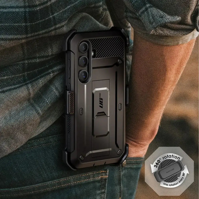 Supcase Unicorn Beetle Pro 2-set Case for Samsung Galaxy S25 - Black - Cell phone cases and covers<<<HurtelXML