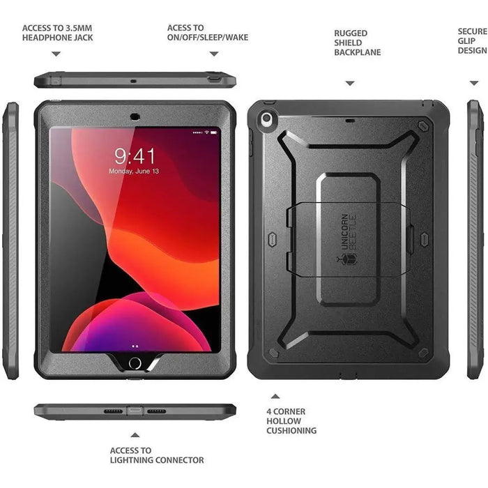 Supcase Unicorn Beetle Pro Case for iPad 10.2’’ 2019 / 2020 / 2021 - Black - Cell phone cases and covers<<<HurtelXML