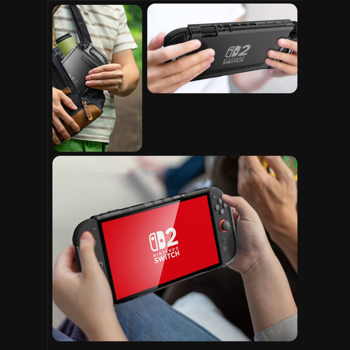 Supcase Crystal Case for Nintendo Switch 2 - Transparent Black