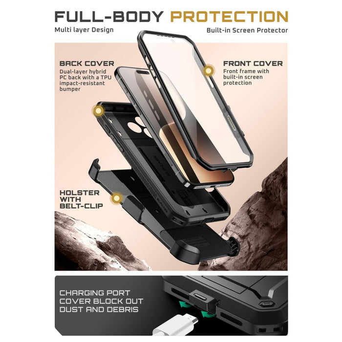 Supcase UB Pro Case for iPhone 17 Pro - Black