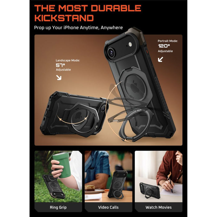 Supcase UB Grip Mag MagSafe Case for iPhone 17 Air - Black