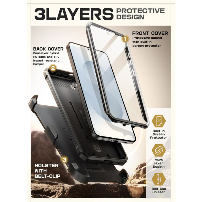 Supcase Unicorn Beetle Pro Case for Samsung Galaxy S25 FE - Black