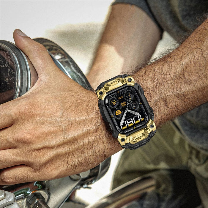 Supcase Unicorn Beetle Ore Case for Apple Watch 10/11 (46 mm) - Black and Gold