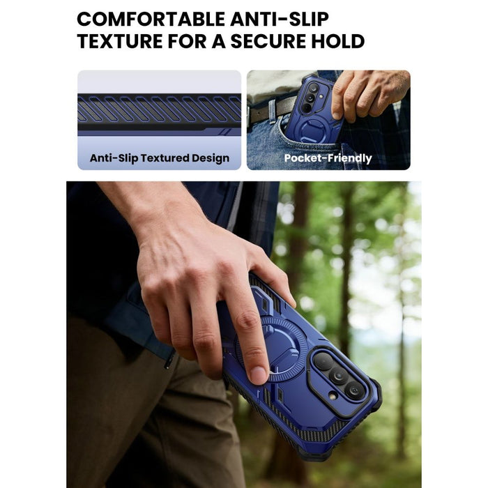 Supcase ArmorBox Mag MagSafe Case for Samsung Galaxy S26 - Navy Blue and Black