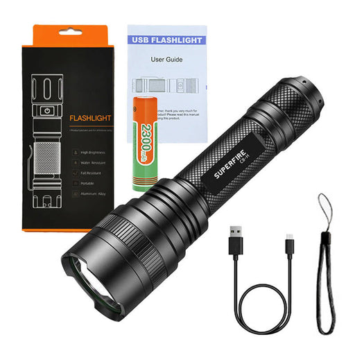 Superfire C8-H flashlight 1200 lm USB 250m 5 modes - Other<<<Flashlights<<<Outdoor<<<InnproXML