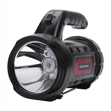 Superfire M9-E searchlight - 900 lm, 473 m, 6000 mAh, 5h operation, powerbank