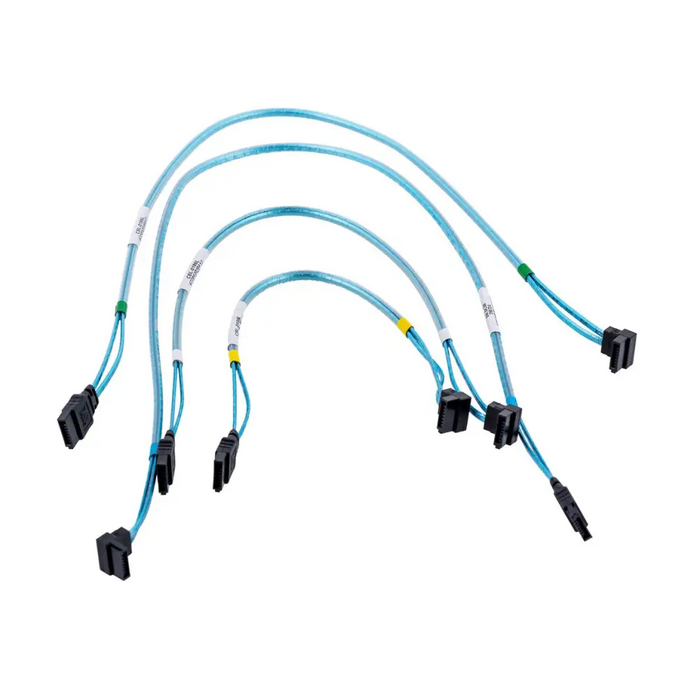 Supermicro 4 x Round SATA cable 0.56 m Black Blue White - AdaptersKBA-ADA<<<Cables and adaptersKBA<<<ActionPL