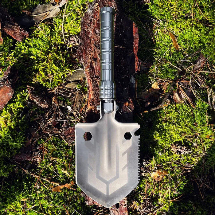 Survival shovel 10-in-1 folding shovel with knife screwdriver glass breaker - Others<<<HurtelXML