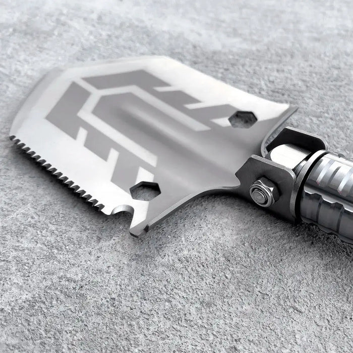 Survival shovel 10-in-1 folding shovel with knife screwdriver glass breaker - Others<<<HurtelXML