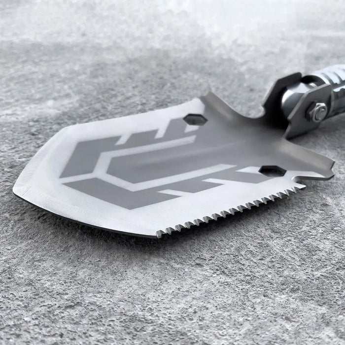Survival shovel 10-in-1 folding shovel with knife screwdriver glass breaker - Others<<<HurtelXML