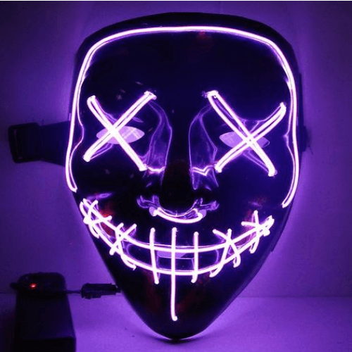 Purge Skull LED Mask for Halloween, Party, New Year, Birthday